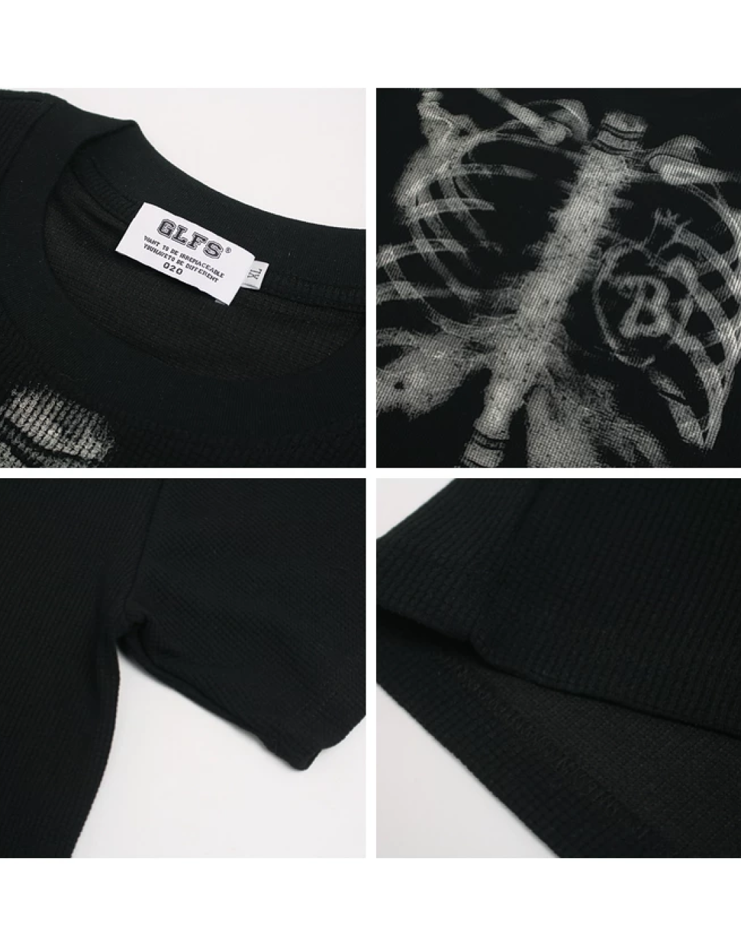 ワッフルボーンTシャツ　FM0067