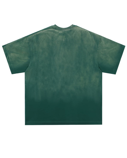 フェードビッグレタリングTシャツ　FM0068
