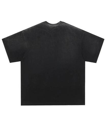 フェードビッグレタリングTシャツ　FM0068