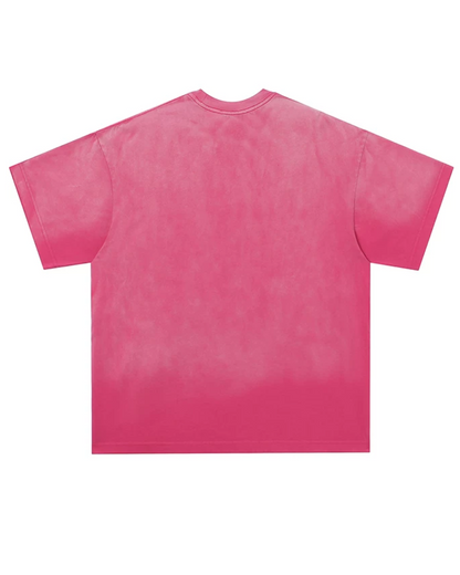 フェードビッグレタリングTシャツ　FM0068