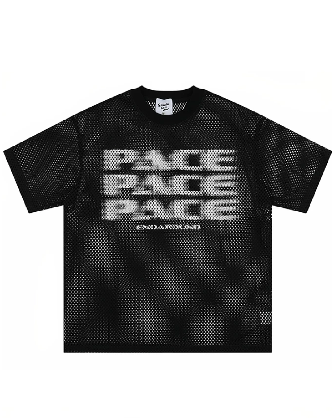 メッシュレタリングTシャツ　FM0069