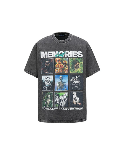 フェードビッグプリントTシャツ　FM0070