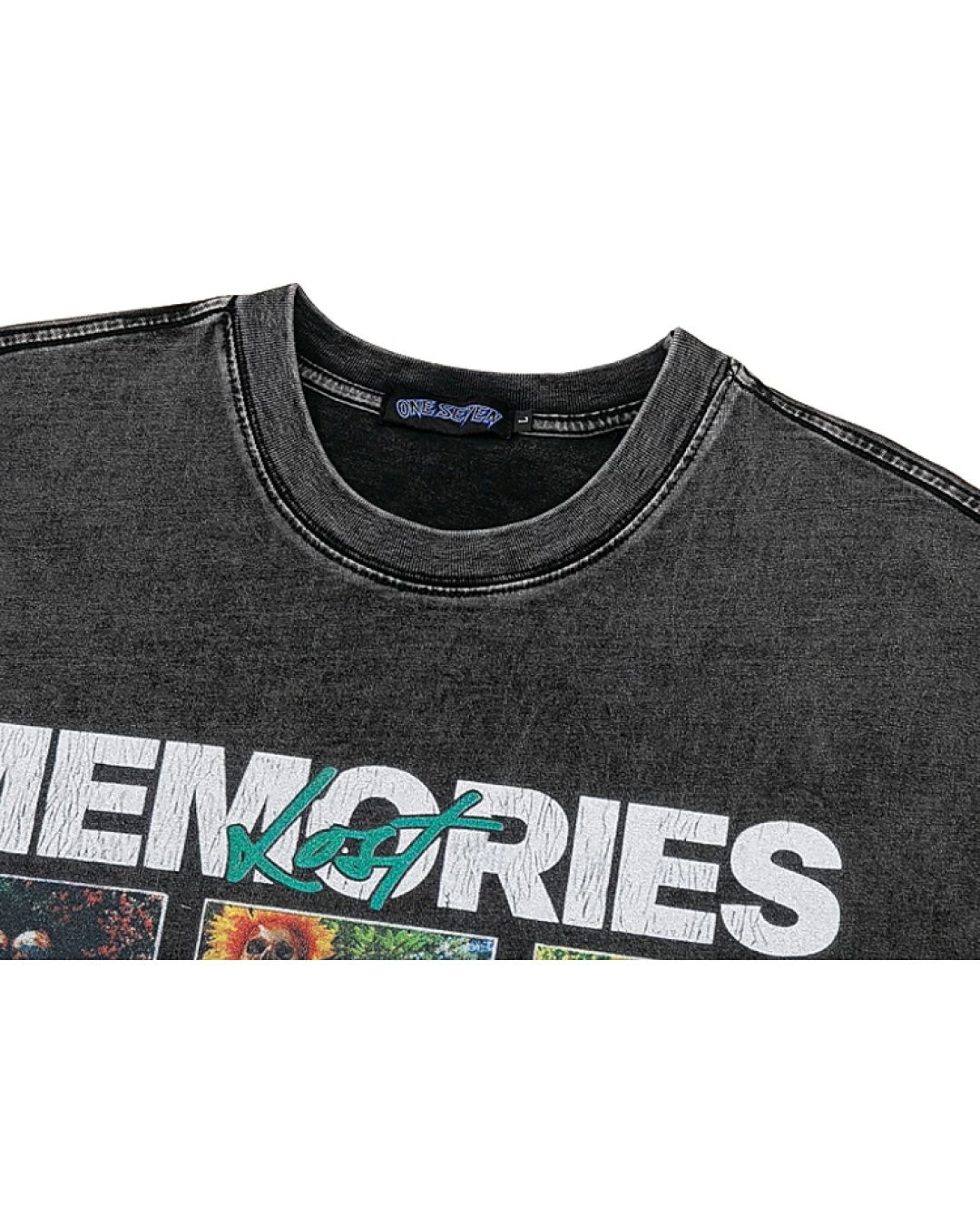 フェードビッグプリントTシャツ　FM0070