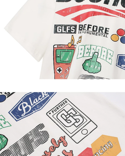 ビッグプリントTシャツ　FM0071