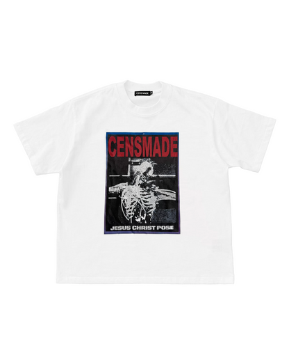 スクエアボーンデザイン短丈Tシャツ　FM0079