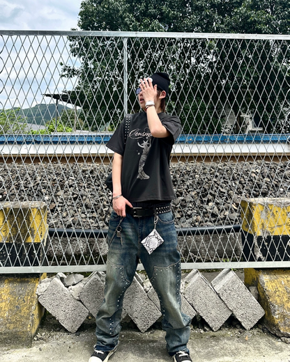ドレスデザイン短丈Tシャツ　FM0080