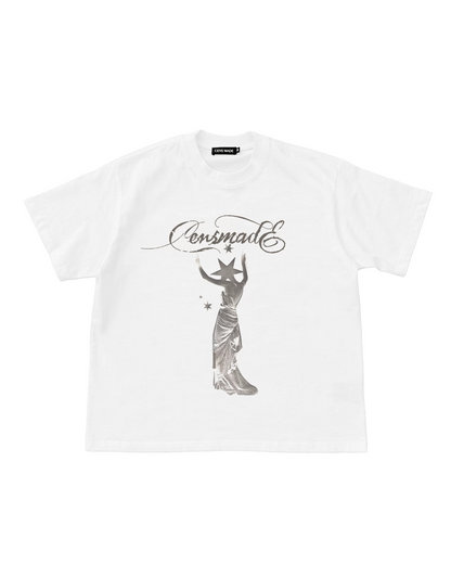 ドレスデザイン短丈Tシャツ　FM0080