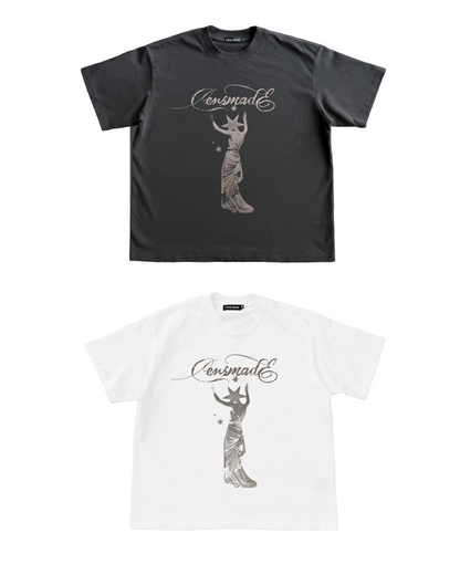 ドレスデザイン短丈Tシャツ　FM0080