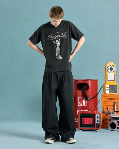 ドレスデザイン短丈Tシャツ　FM0080