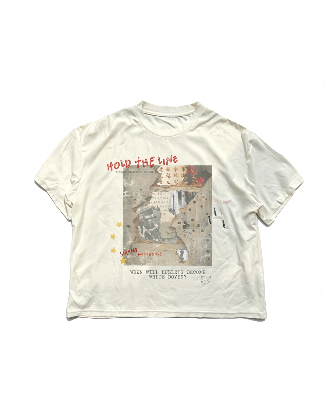 バックスターデザイン短丈Tシャツ　FM0084