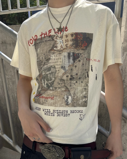 バックスターデザイン短丈Tシャツ　FM0084