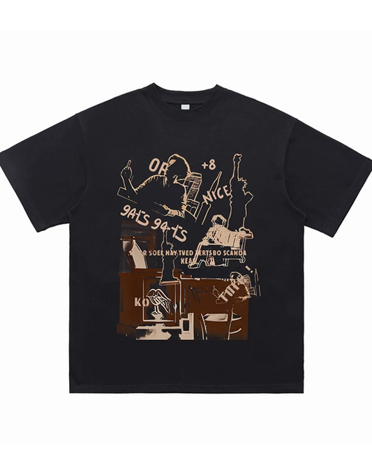 フロントプリントTシャツ　FM0093
