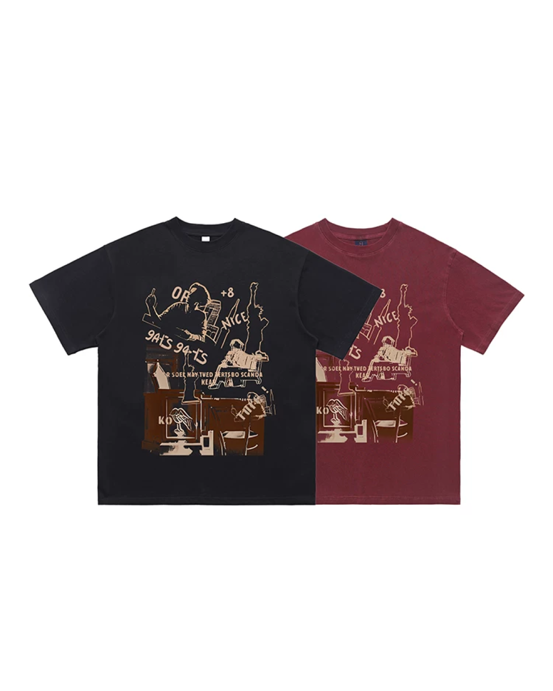 フロントプリントTシャツ　FM0093