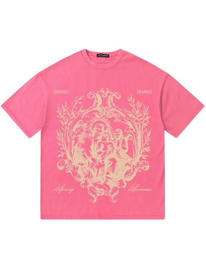 ビッグエンブレムプリントTシャツ　FM0096