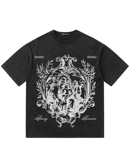 ビッグエンブレムプリントTシャツ　FM0096
