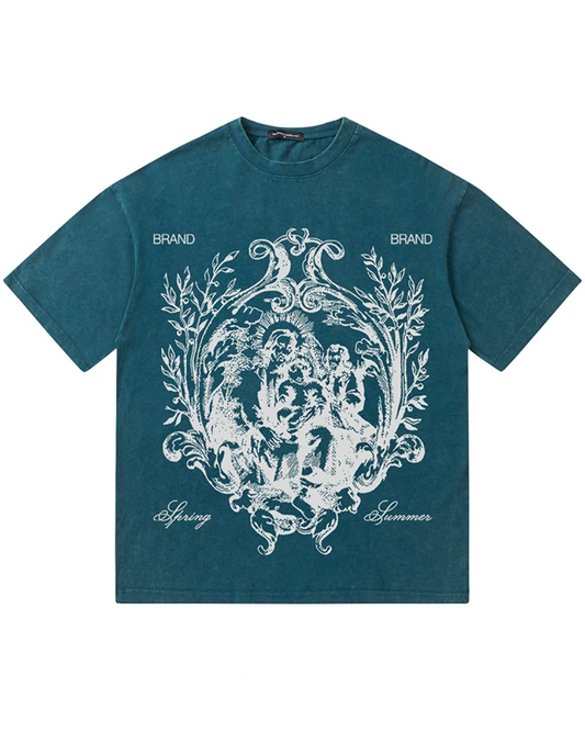 ビッグエンブレムプリントTシャツ　FM0096