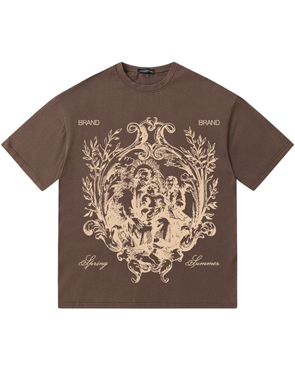 ビッグエンブレムプリントTシャツ　FM0096