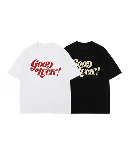 グッドラックプリントTシャツ　FM0097