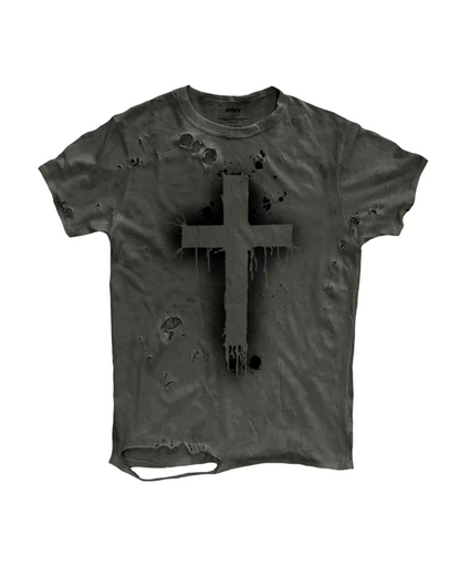 ウォッシュクロスTシャツ　FM0101