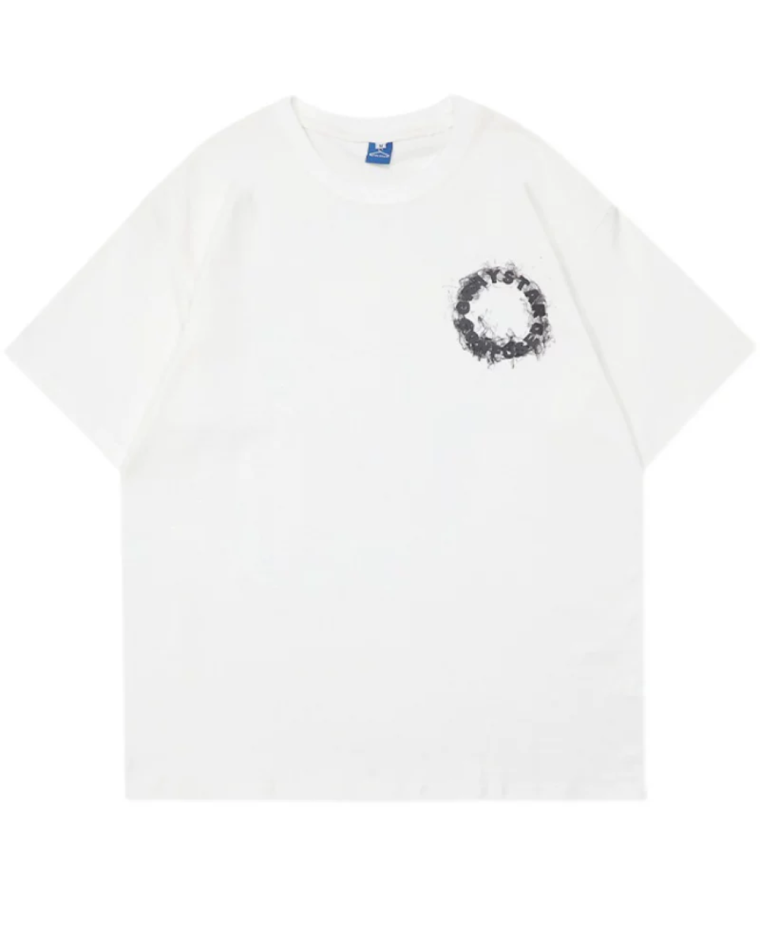 スモークサークルデザインTシャツ　FM0103