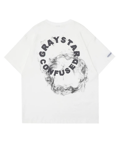 スモークサークルデザインTシャツ　FM0103