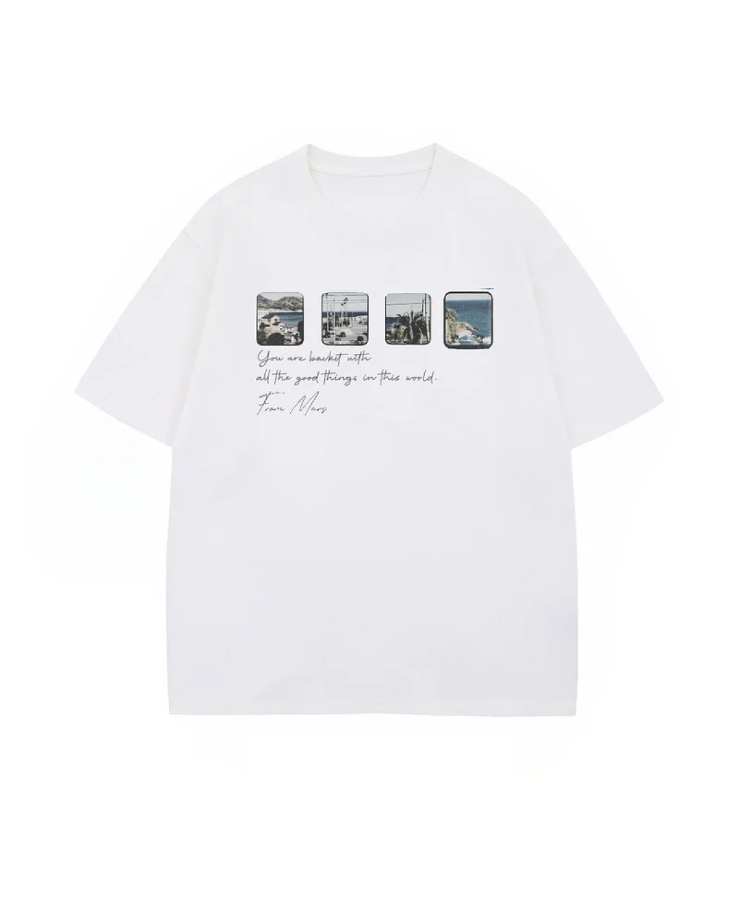 スクエアフォトTシャツ　FM0104