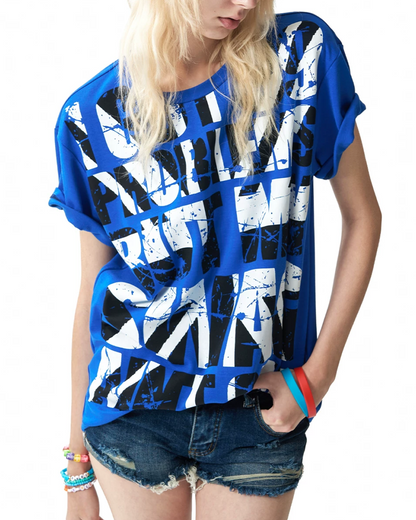ナショナルフラッグレタリング短丈Tシャツ FM0117