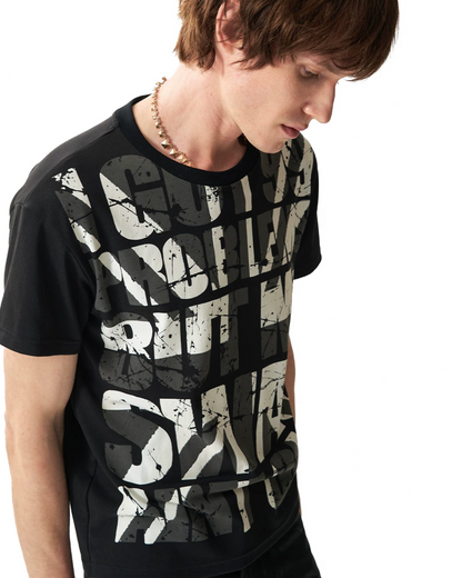 ナショナルフラッグレタリング短丈Tシャツ FM0117