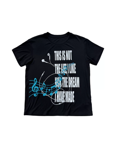 ミュージックデザイン短丈Tシャツ FM0118