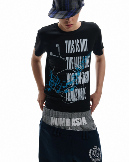 ミュージックデザイン短丈Tシャツ FM0118