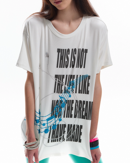 ミュージックデザイン短丈Tシャツ FM0118