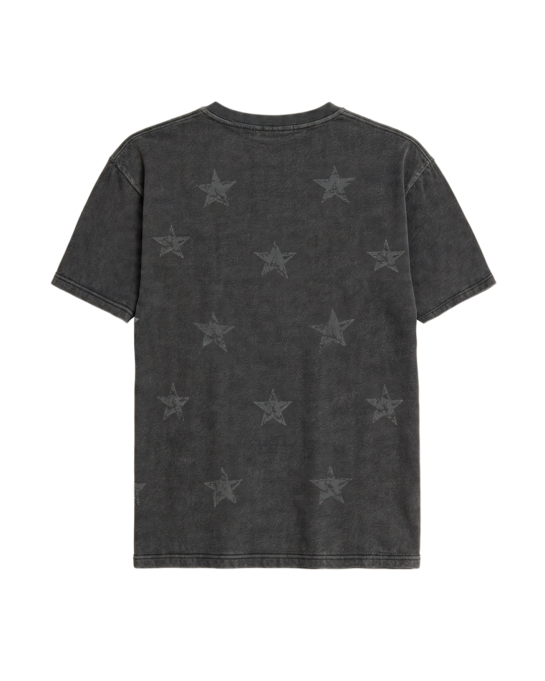 ブラックスターデザイン短丈Tシャツ FM0119