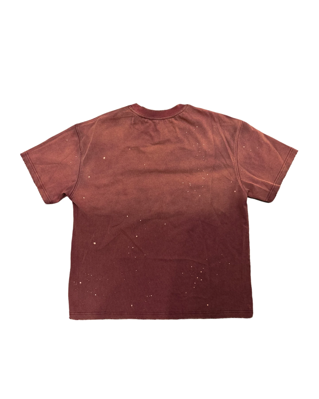 フェードレッドデザイン短丈Tシャツ FM0120