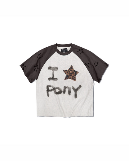 I☆PONY短丈Tシャツ FM0124