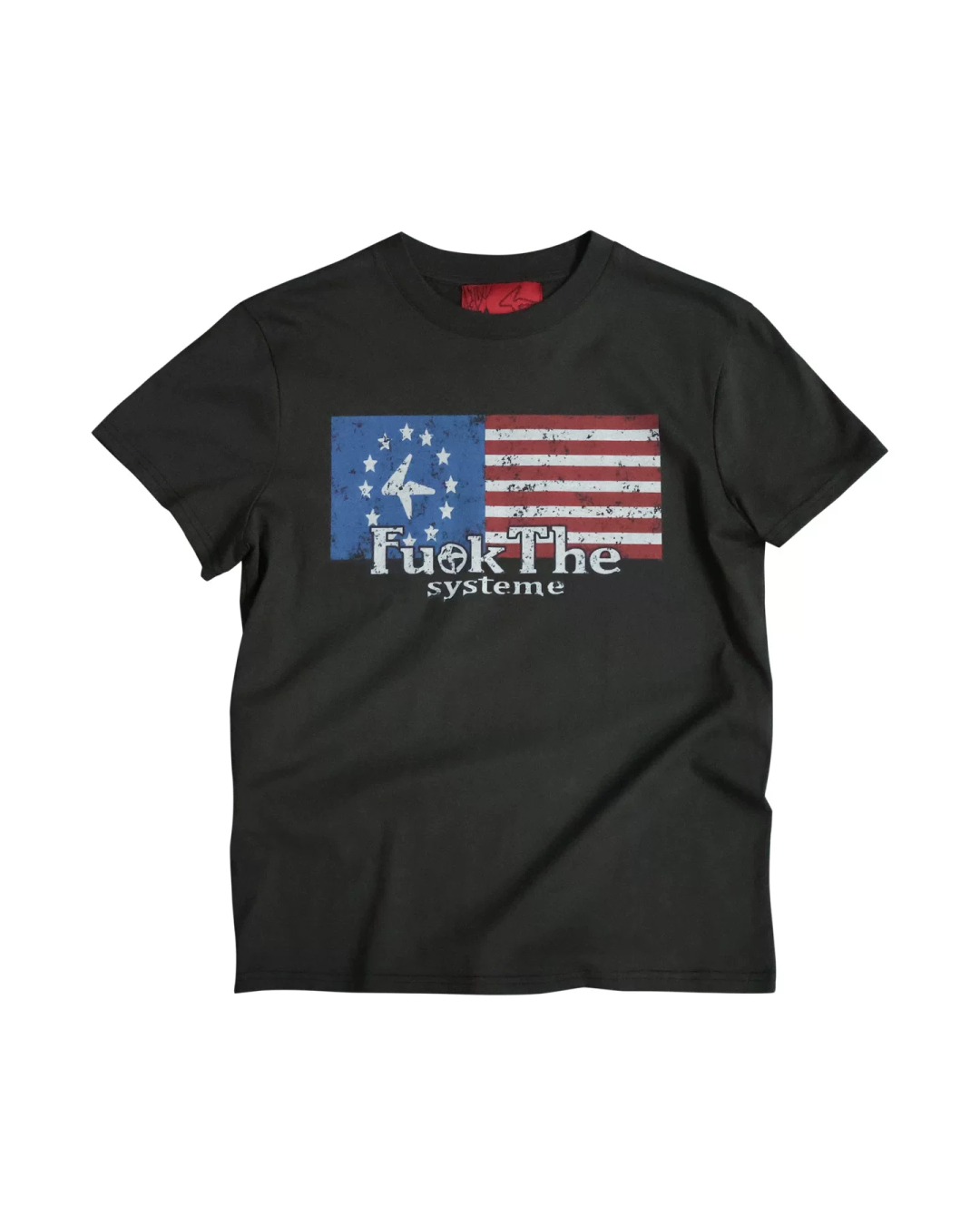 スターラインレタリング短丈Tシャツ FM0127
