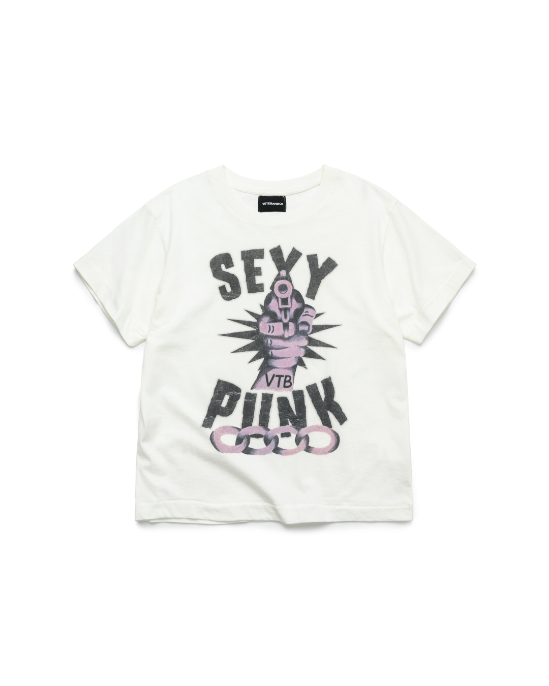 ガンデザイン短丈Tシャツ FM0129