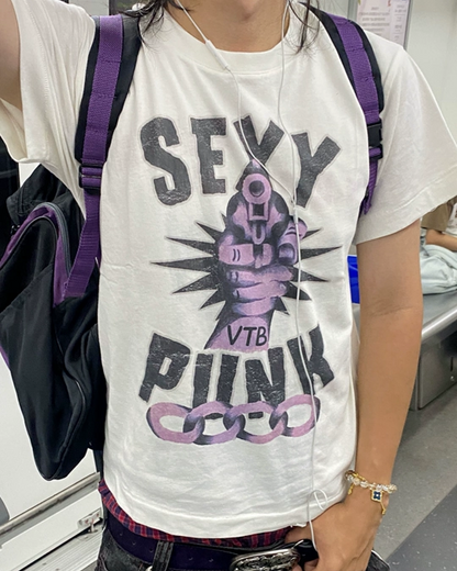 ガンデザイン短丈Tシャツ FM0129
