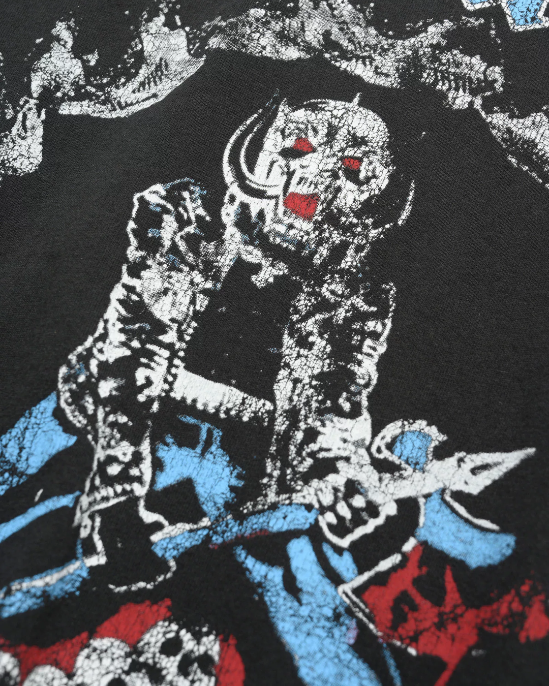 ダメージボーンデザイン短丈Tシャツ FM0130