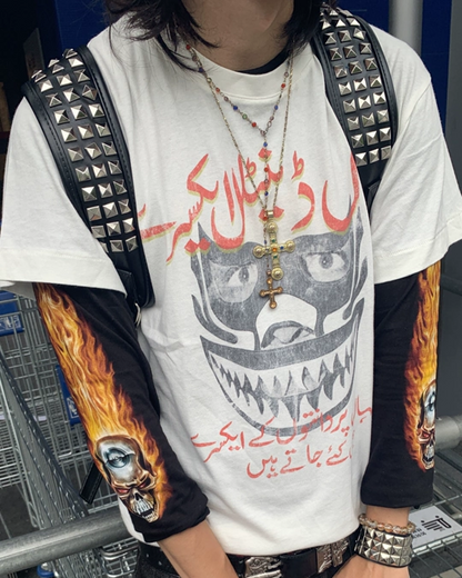 フェイスデザイン短丈Tシャツ FM0131