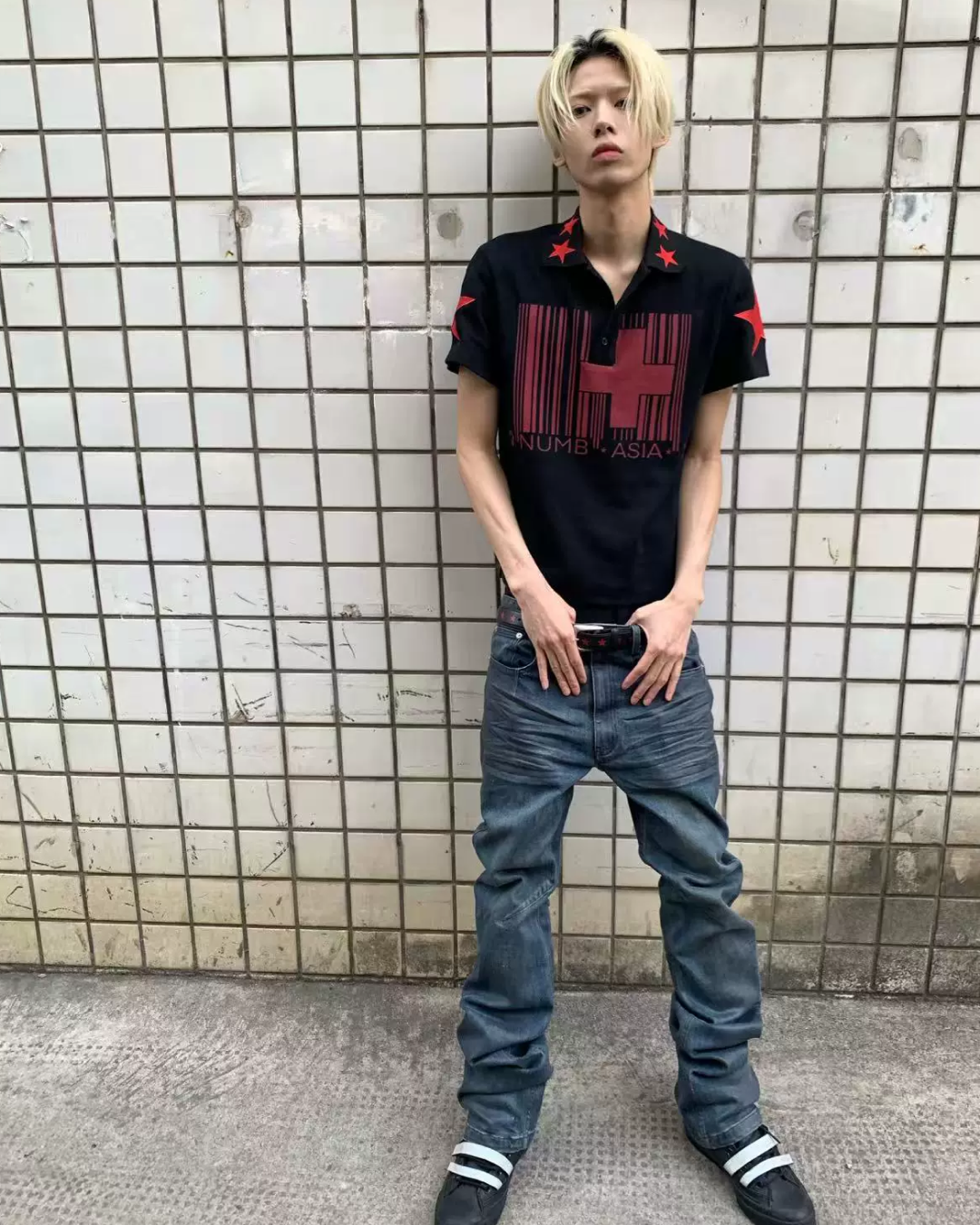 スタークロス短丈ポロシャツ FM0133
