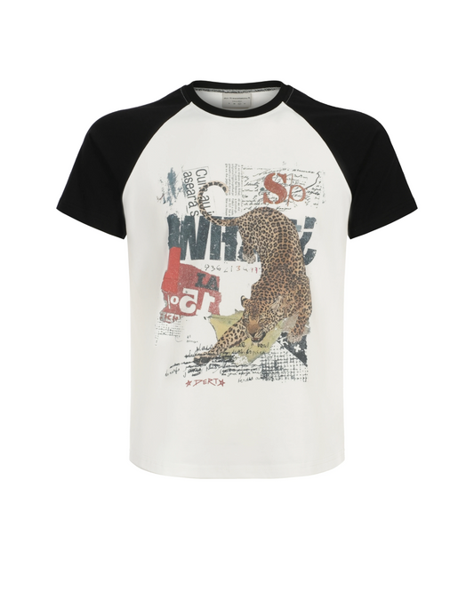 タイガーデザイン短丈Tシャツ FM0135