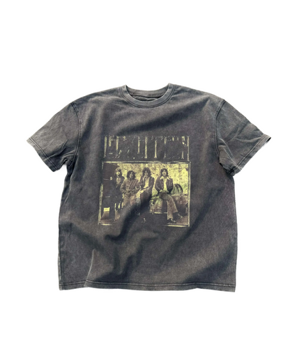 ウォッシュフェイントデザインTシャツ FM0136