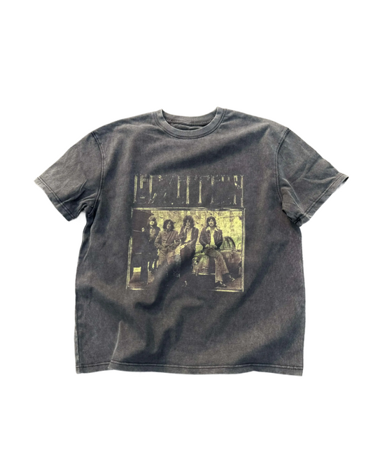 ウォッシュフェイントデザインTシャツ FM0136
