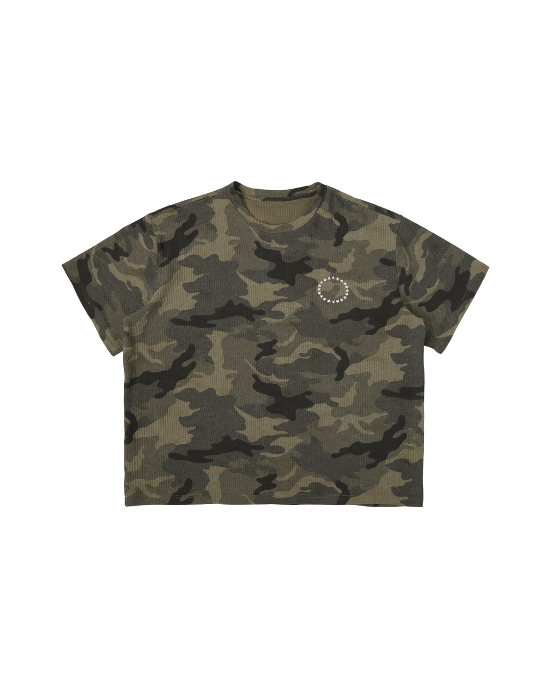 短丈パターンデザインTシャツ FM0137