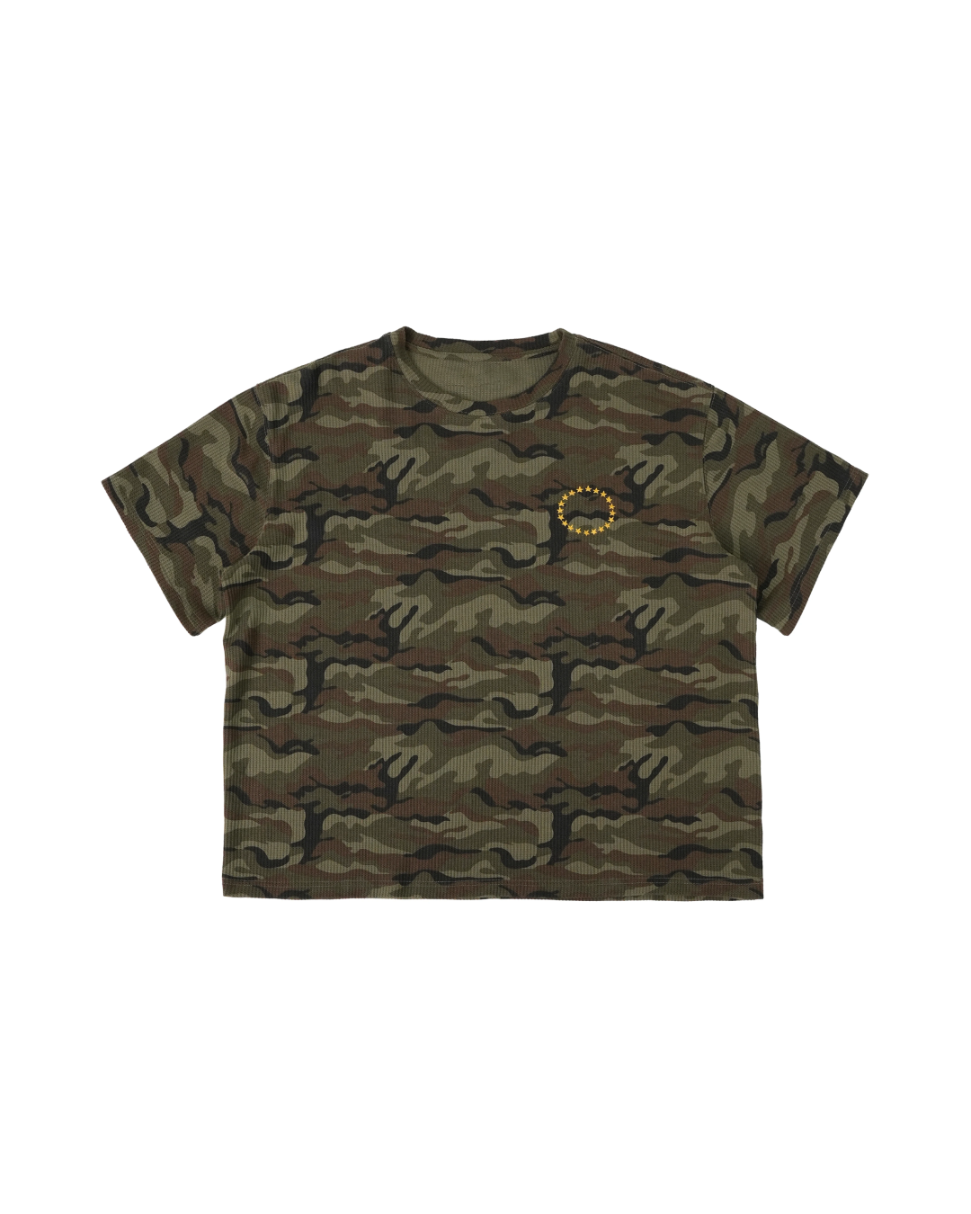 短丈パターンデザインTシャツ FM0137