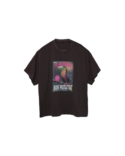 短丈バックボーンデザインTシャツ FM0138