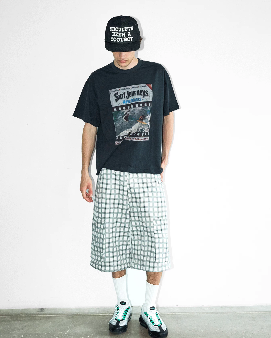 短丈サーフジャーニーTシャツ FM0139