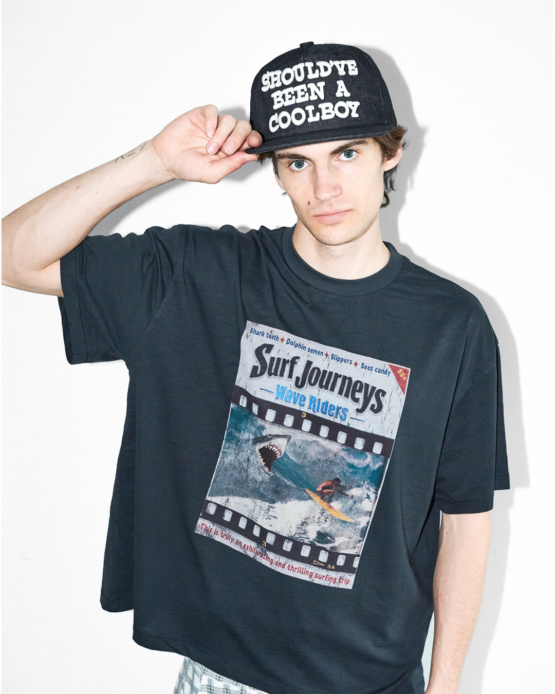 短丈サーフジャーニーTシャツ FM0139