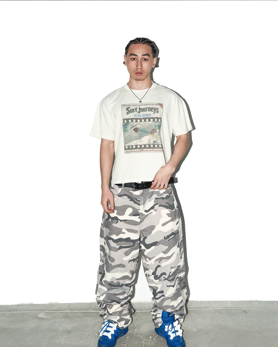 短丈サーフジャーニーTシャツ FM0139