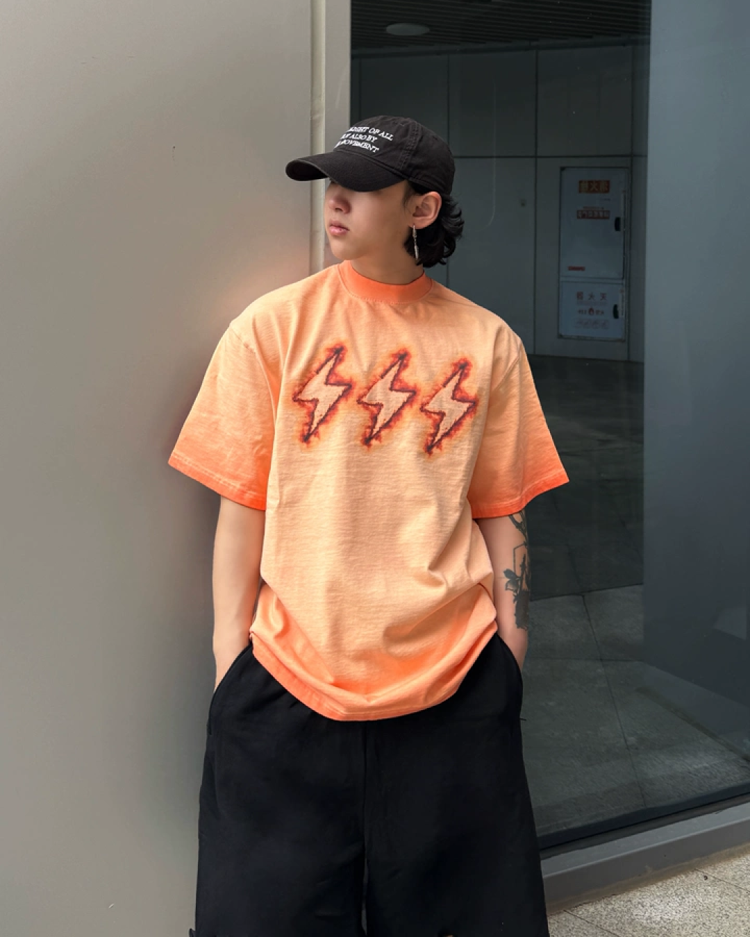 サンダーフェードデザインTシャツ FM0140